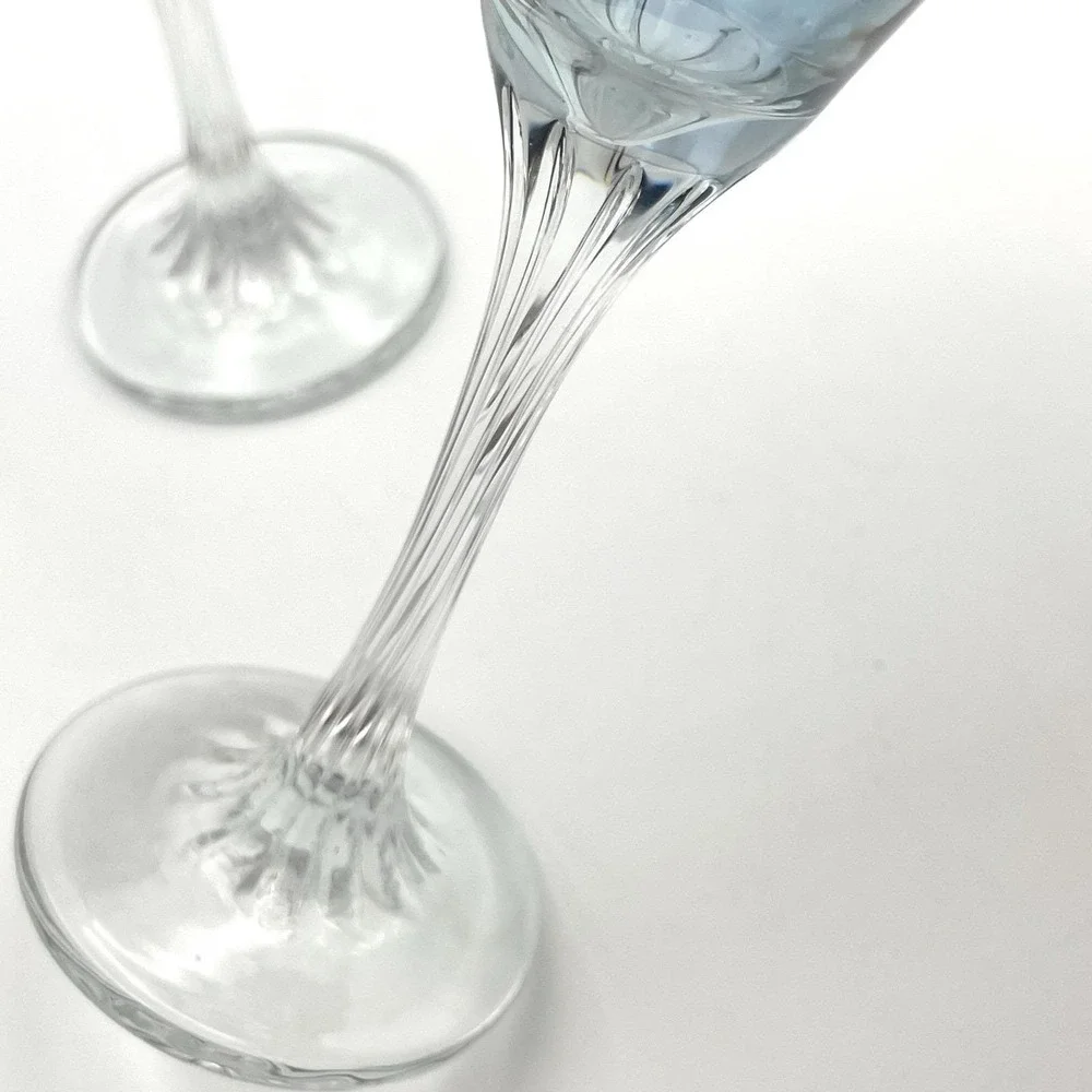 Vintage 1960s Italian Platinum Overlay Cordial Liquor Glasses Set of 3 Decorated